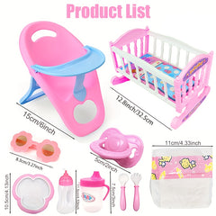 10pcs Doll Accessories Party Game Set for Children Over 3 Years Old