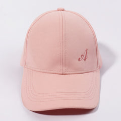 Embroidery Baseball Cap Unisex Solid Casual Sun Hat Adjustable Couple Dad Hats