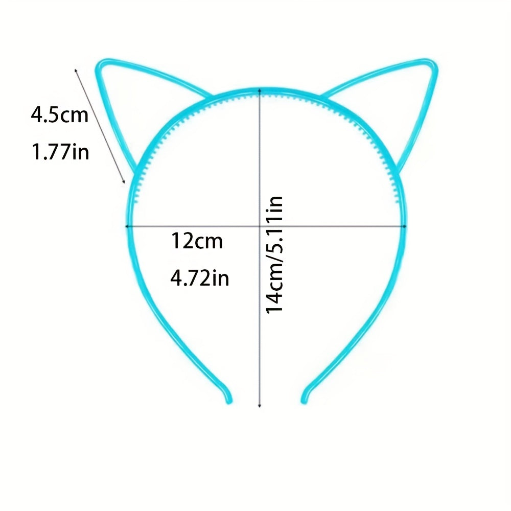 Kids Cat Ears Hair Hoop Party Decor DIY Props