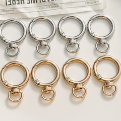 10pcs Round Carabiners Clips Snap Hooks