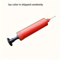 1pc Mini Hand Push Ball Pump Plastic Manual Inflator for Parties Random