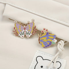 Colorful Butterfly Brooch for Backpack Bag Purse Gift Ornament
