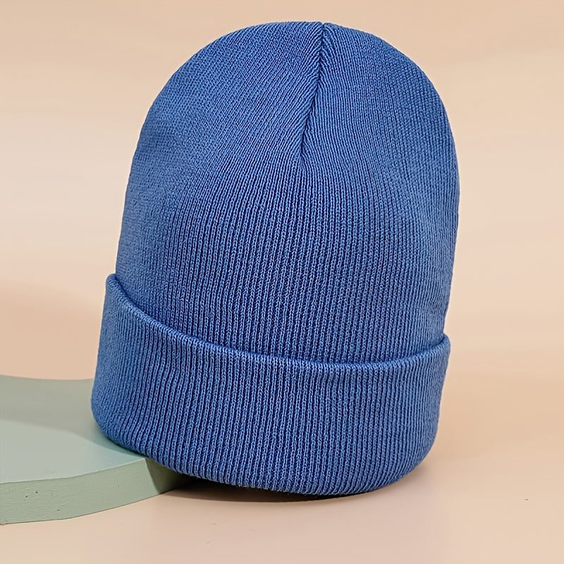 Warm Knit Cuffed Beanie Hat