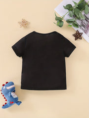 Boy's Cartoon Print Summer Tee Shirts Top