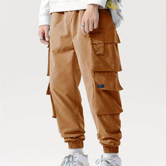 Men's Tapered Cargo Pants with Pockets