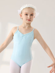 95% Cotton Girls Cami Jumpsuit For Dance Gymnastics