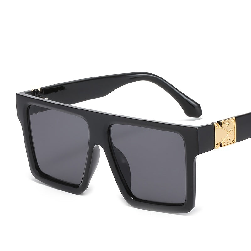 Retro Square Oversize Sunglasses UV Protection