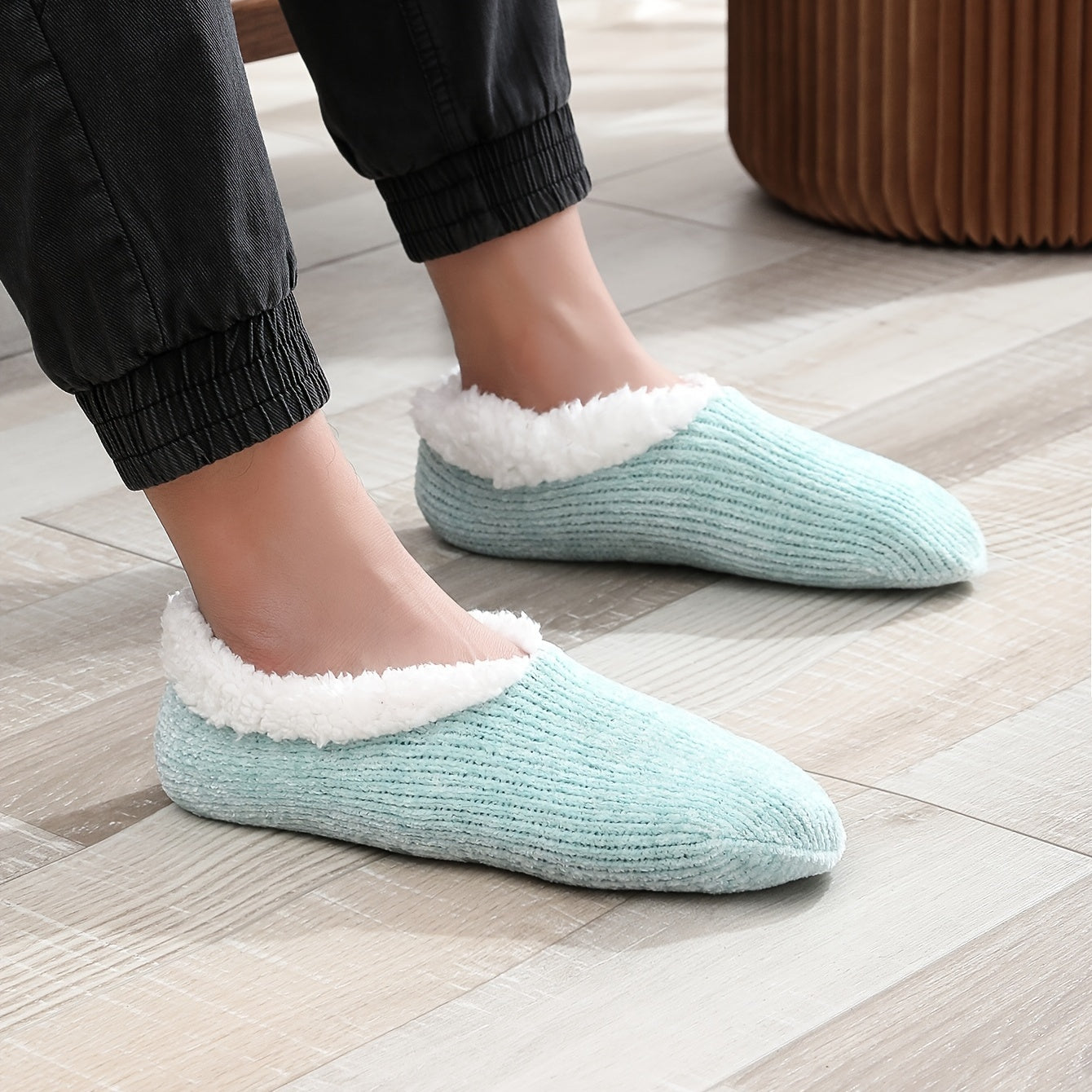 Men's Cozy Fleece Indoor Slippers Sock