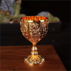 30ml Retro Wine Goblet with Carving Pattern - Outdoor Party Camping