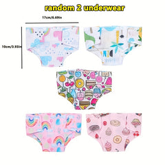 7pcs Doll Apron & Leggings Set with Underwear Accessories
