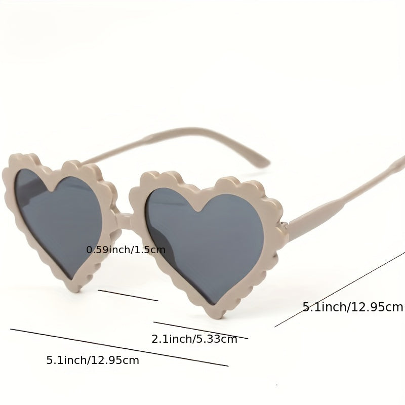 Heart Shaped Frame Sunglasses UV Protection Kids Accessories