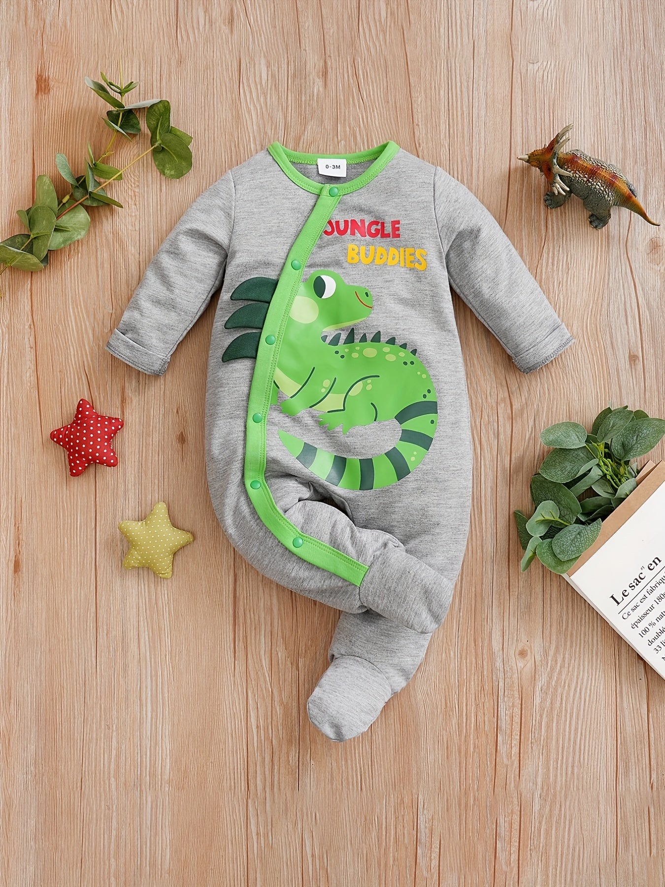 Chameleon Pattern Romper Creeper Baby Jumpsuit