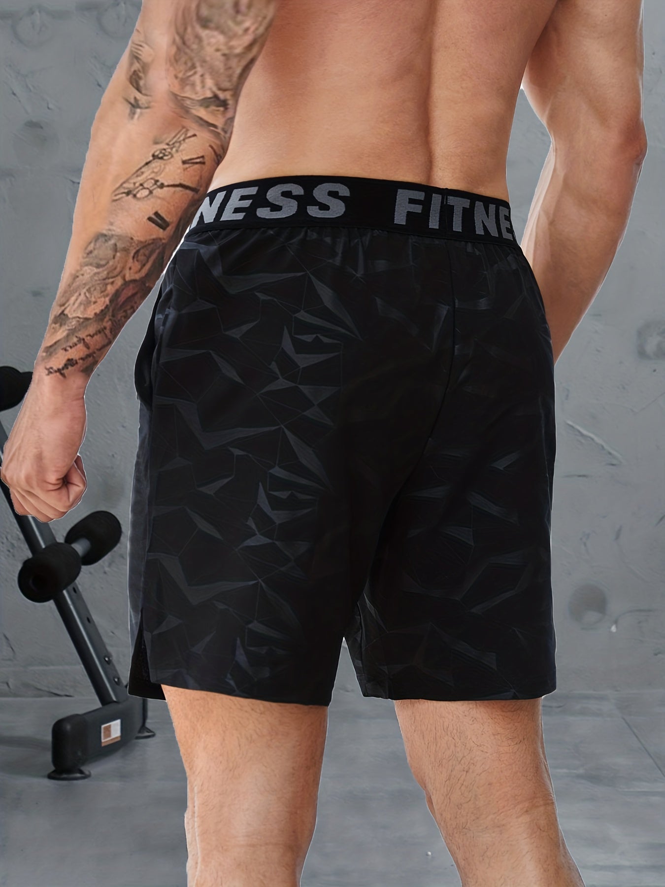 Men's Alphabet Print Sports Shorts Sweatpants