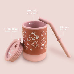 Kids' Silicone Water Cup for Self-Drinking Training