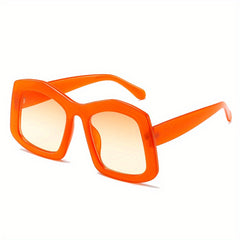 Oversized Square Frame Gradient Sunglasses UV400