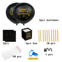 Cash Balloon Draw Money Box Happy Birthday Party Supplies
