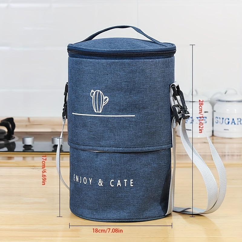 Outdoor Aluminum Foil Thermal Lunch Tote Bag for Camping Trip