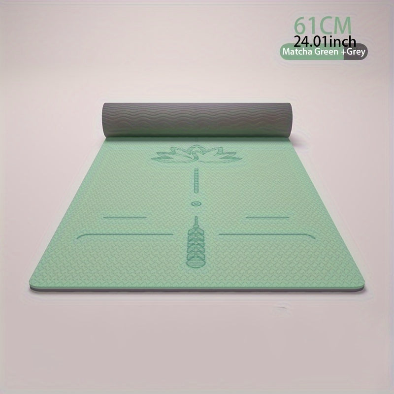 TPE Soft Non-slip Yoga Mat Widen Thicken Double Layer Pilates Mat