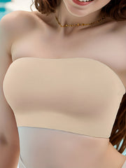 Seamless Bandeau Bra Soft & Stretchy Strapless Women's Lingerie