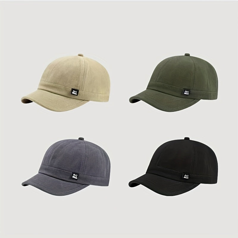 Men's Short Brim High Baseball Cap