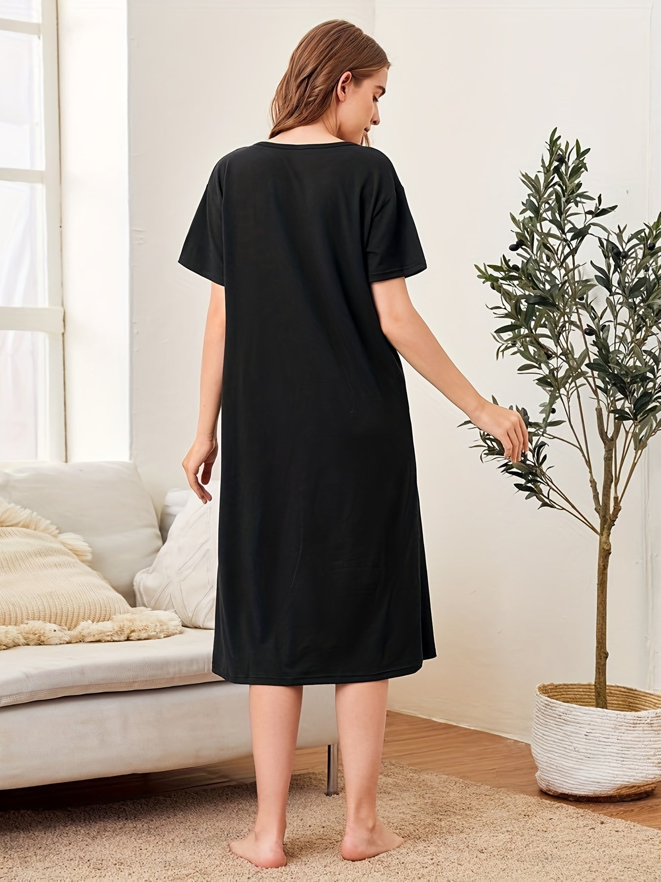 Women's Lounge Dress & Comfy Home Dress