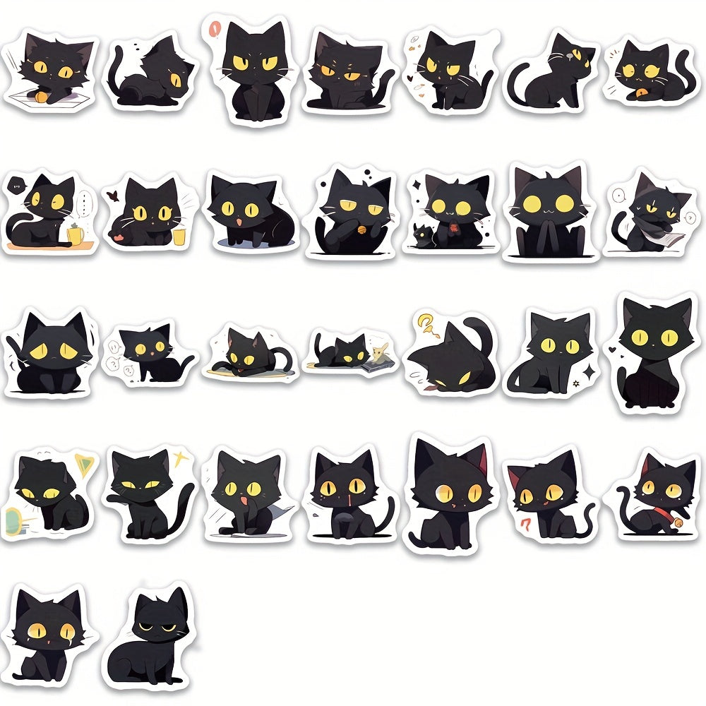 100pcs Cat Sticker Waterproof Coffee Cup Notebook Toy Car Sticker