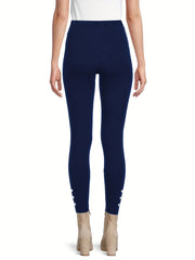 Dot Print High Rise Stretch Leggings
