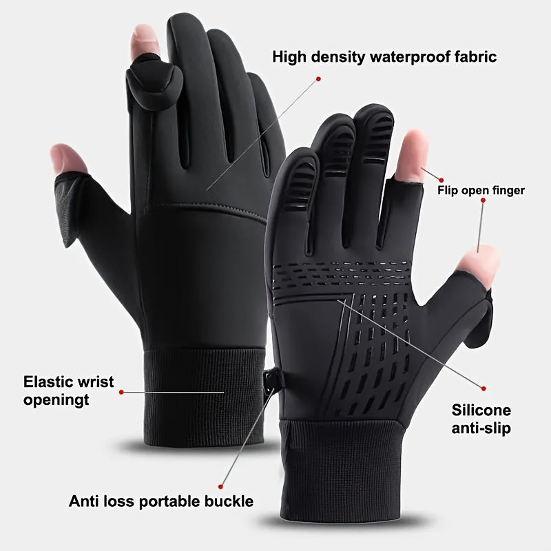 Men's Winter Touch Screen Gloves Windproof Waterproof Warm