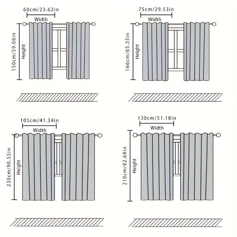 Elk & Wood Plank Trees Pattern Curtains Rod Pocket Semi Blackout Window Curtains