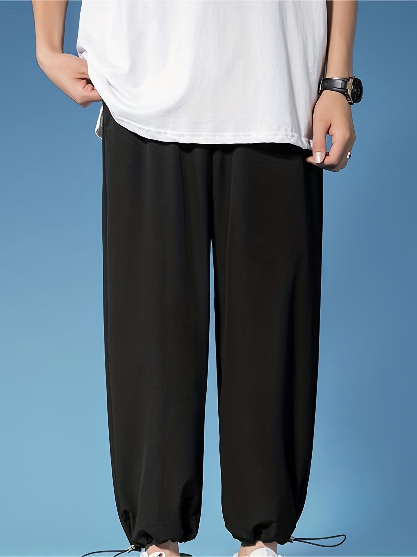 Comfortable Drawstring Joggers Men's Pants for Outdoor
