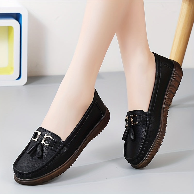 Women's Casual Flat Loafers Slip On Shoes Outdoor Flats