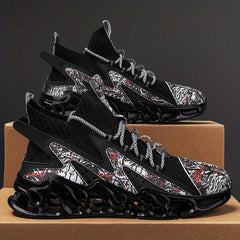 Men's Block Blade Sneakers Breathable Shock Absorption Running Shoes
