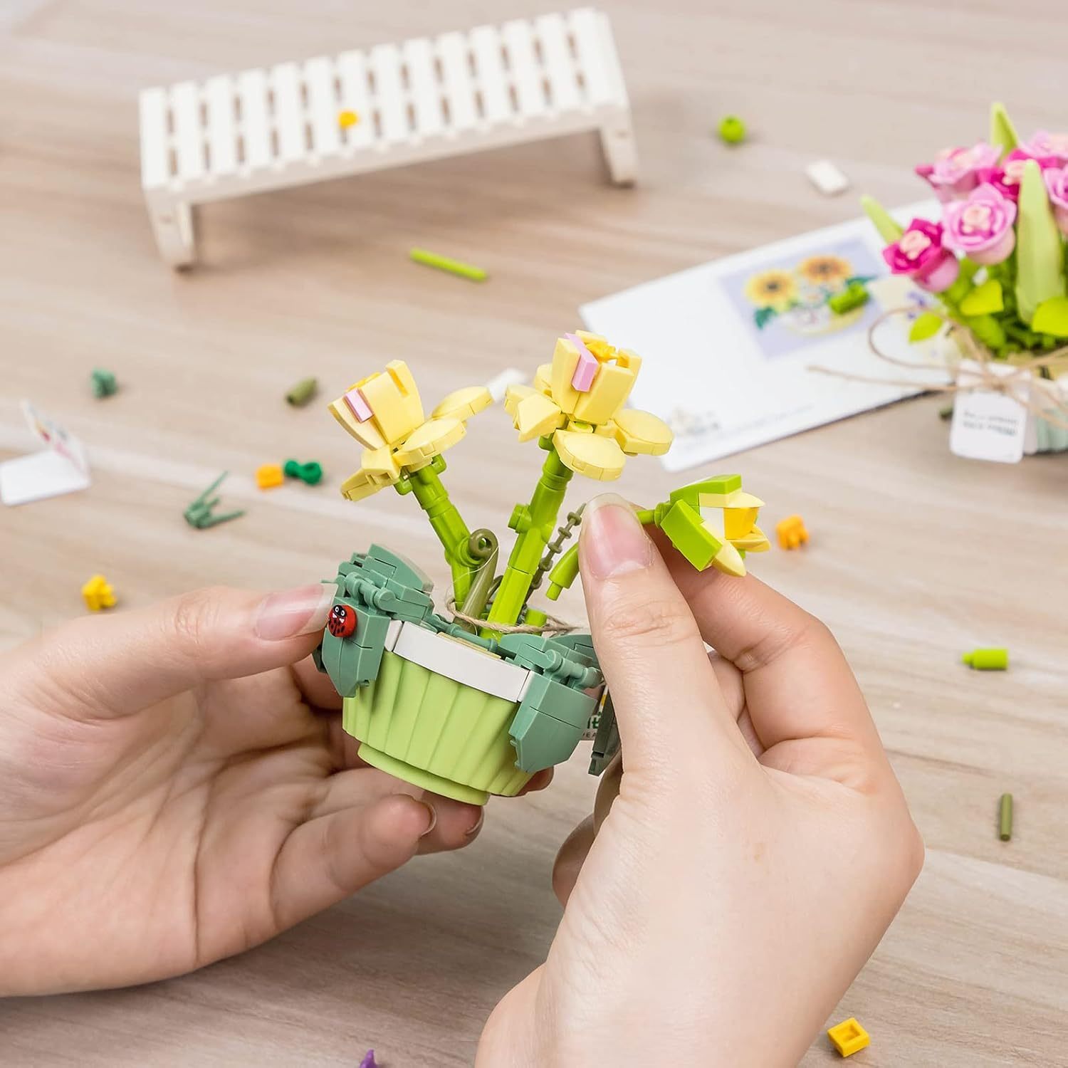 Bonsai Building Block Set for Office Bedroom Decor - Ideal Gift (14+)