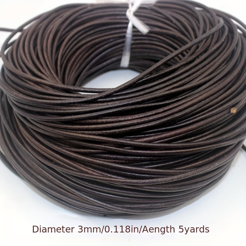 5 Yards Retro High Leather Cord for DIY Jewelry