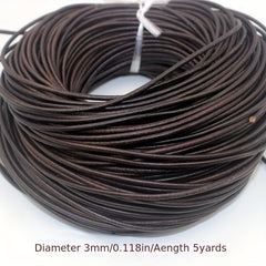 5 Yards Retro High Leather Cord for DIY Jewelry
