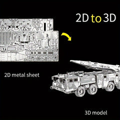 3D Metal Jigsaw Puzzle Model DIY Educational Puzzle Assembly Toy