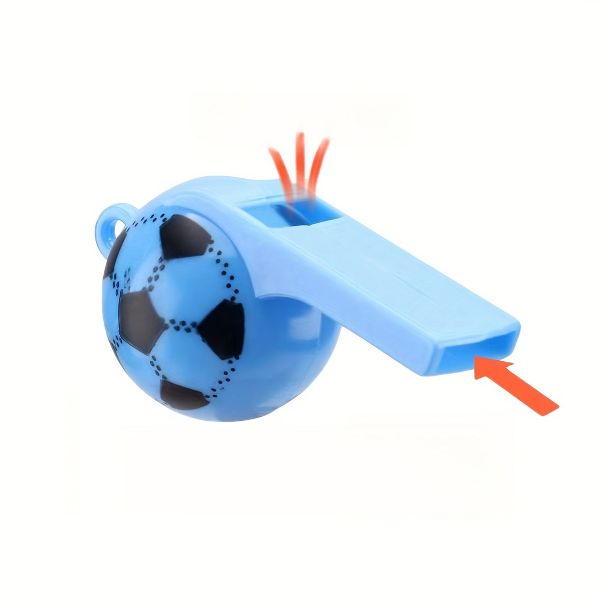 6pcs Colorful Football Whistle With Lanyard - Referee Celebration Tools