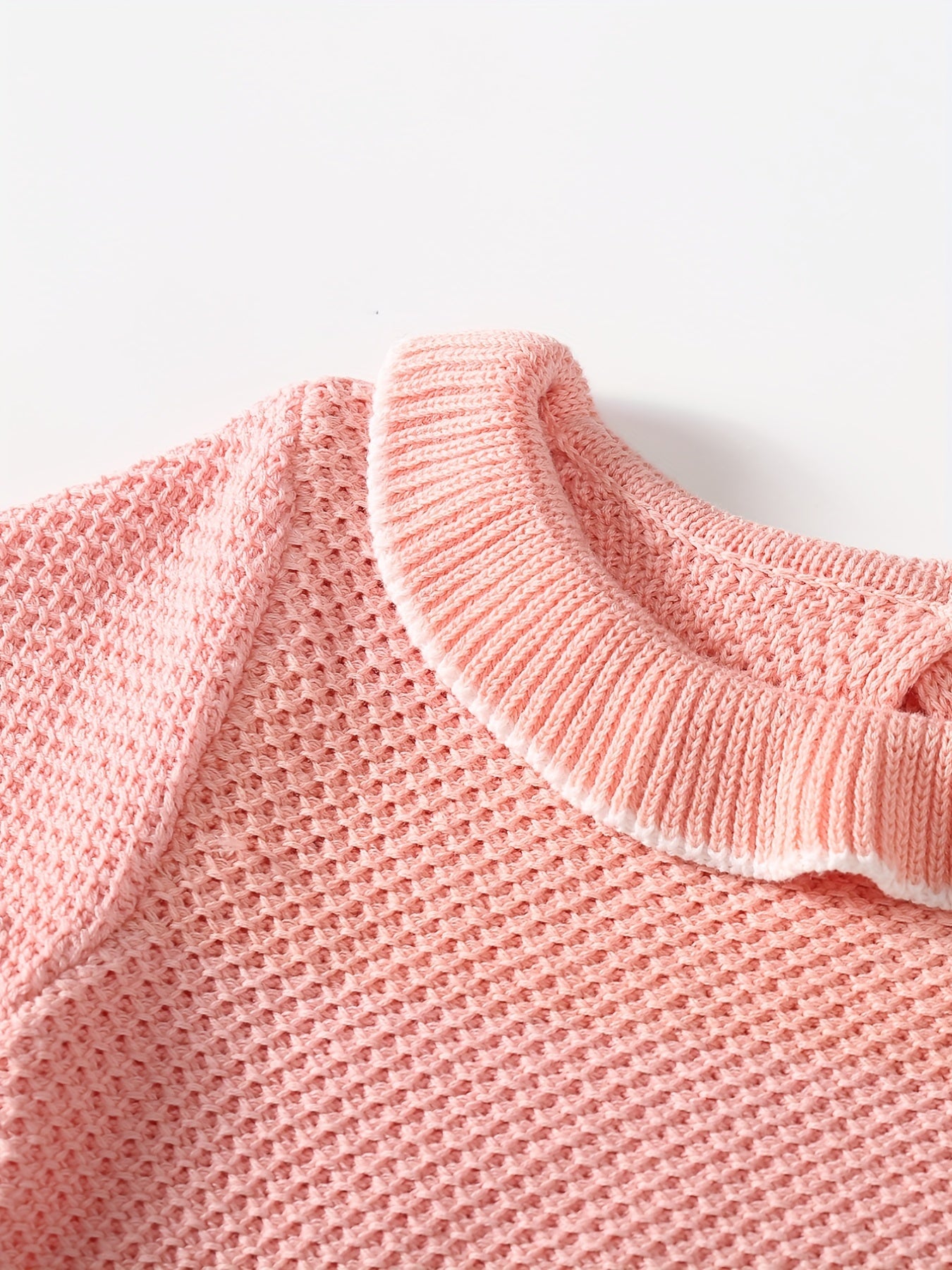 Baby Knit Sweater Set Long Sleeve Pullover Top Shorts 2pc Cotton Set