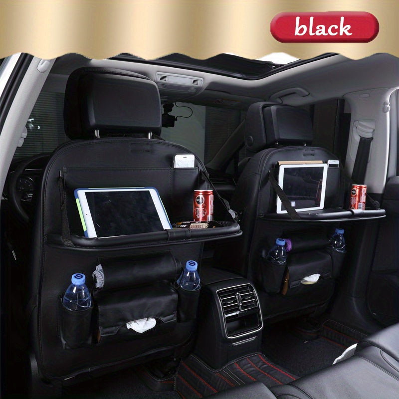 Car Seat Back Organizer Storage Bag with Tray