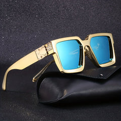 Mixed Artificial Diamond Rimmed Sunglasses for Outdoor