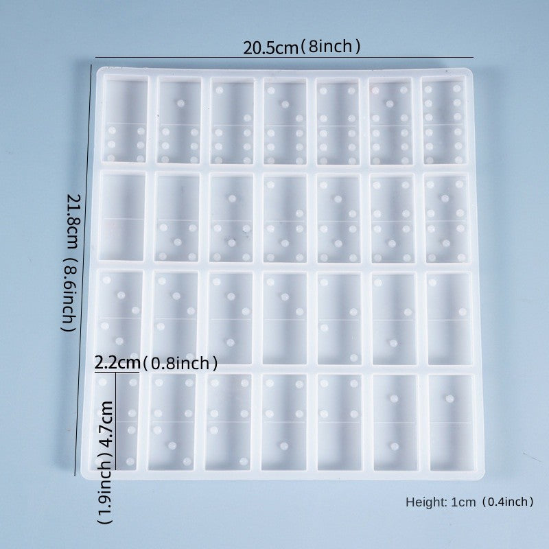 Silicone Domino Molds for Resin Casting Personalized Dominoes