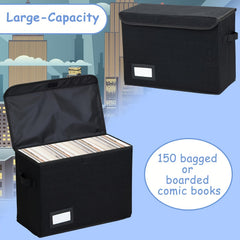 Foldable Storage Box Heavy Duty Container for Documents