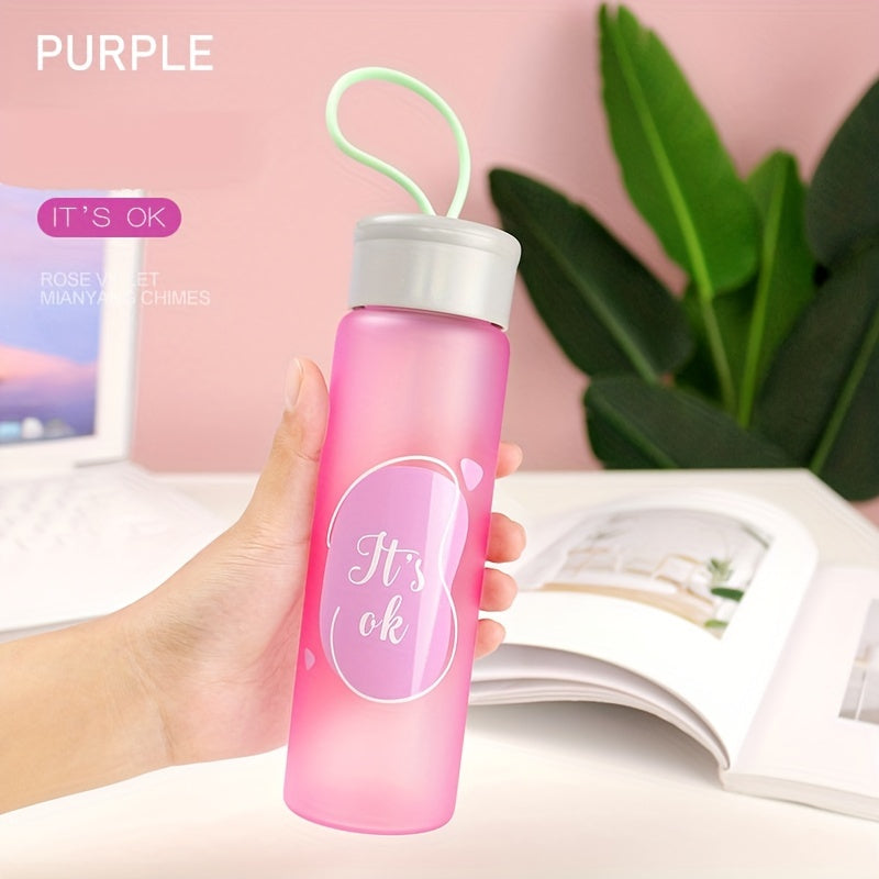 360ml Frosted Water Bottle Leakproof Portable Outdoor Sports Camping Running Fit
