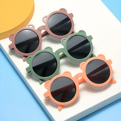 Girls Bear Frame Sunglasses for Party Outdoor Travel