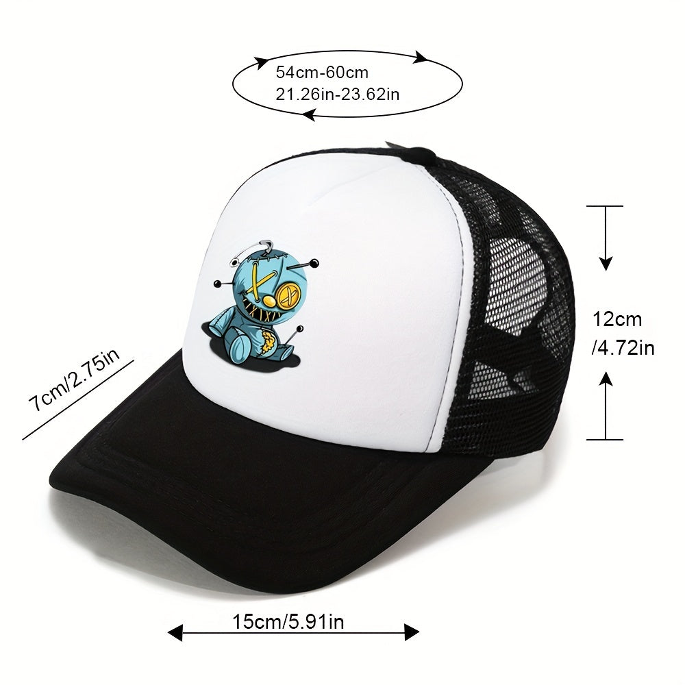 Outdoor Sunshade Baseball Cap Men's Cartoon Print Hat