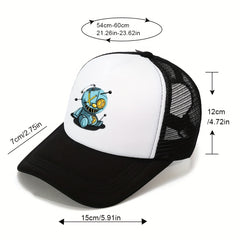 Outdoor Sunshade Baseball Cap Men's Cartoon Print Hat