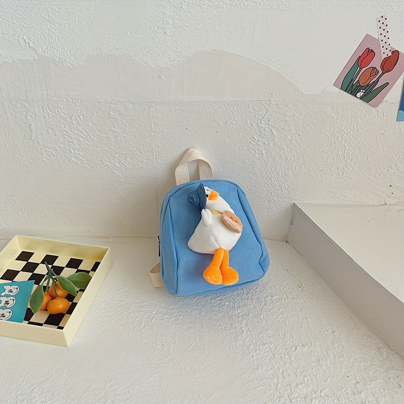 Kids Duck Mini Backpack - Casual Canvas Backpack for Boys and Girls