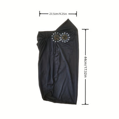 Eid Hat Arab Two Flowers Cover Muslim Headscarf for Little Girls