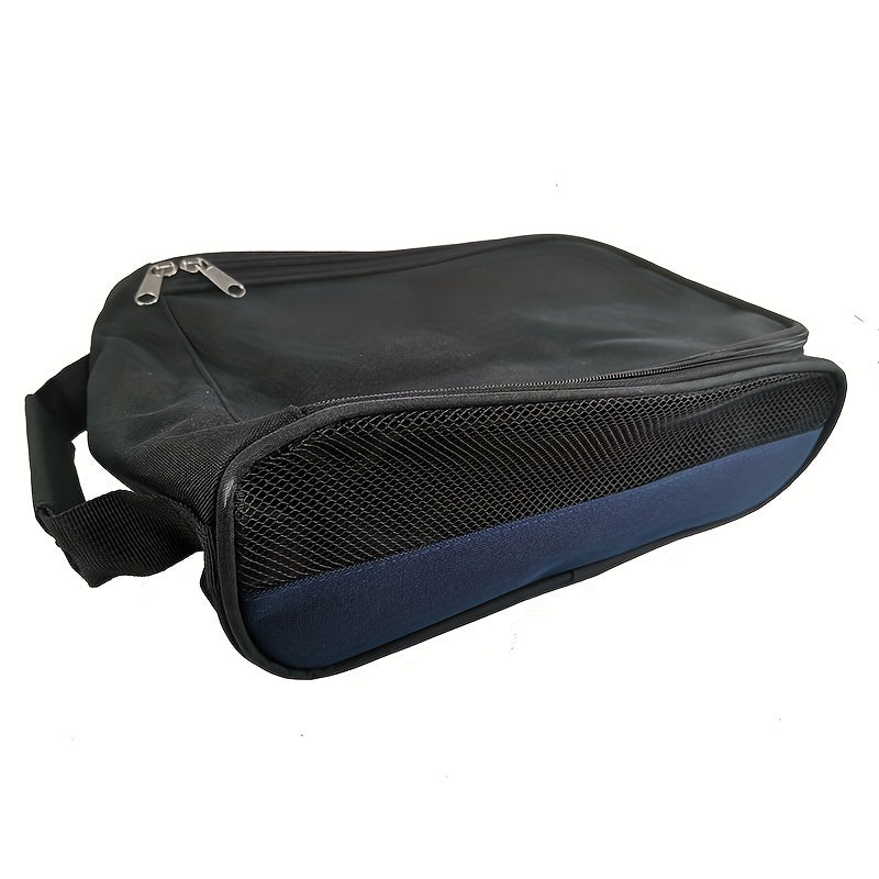 2pcs Outdoor Travel Shoe Storage Bag Oxford Cloth Breathable And Dustproof