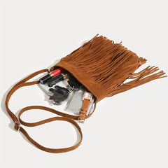 Vintage Tassel Fringe Crossbody Bag Ethnic Style Shoulder Bag